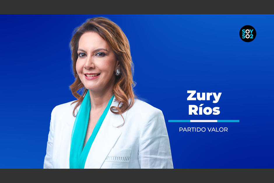 Zury Ríos es la candidata presidencial por la coalición Valor-Unionista. (Foto: Wilder López/Soy502)