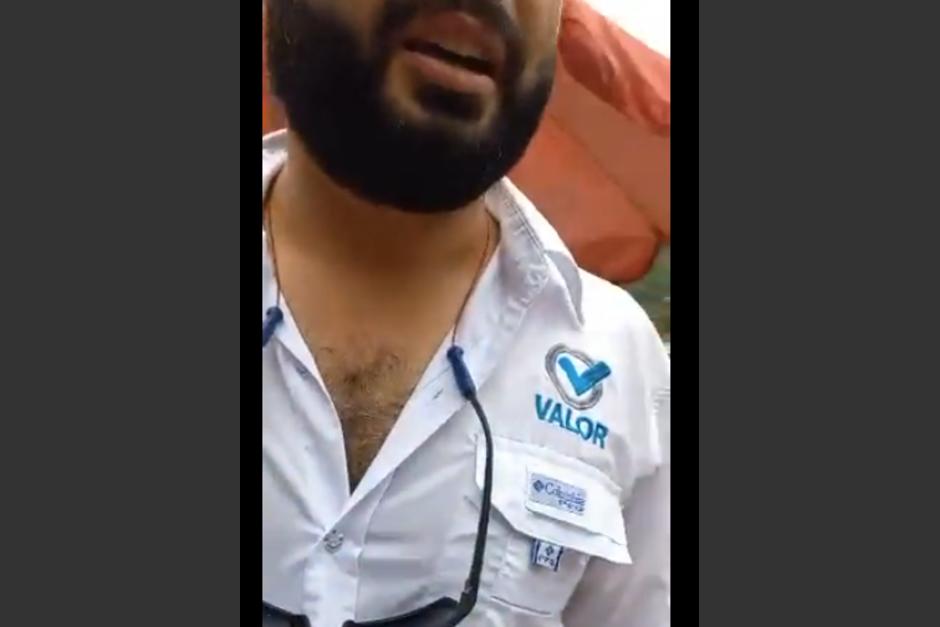 Un candidato a diputado por el partido Valor fue grabado cuando sosten&iacute;a una fuerte discusi&oacute;n con un ciudadano. (Foto: captura de pantalla)