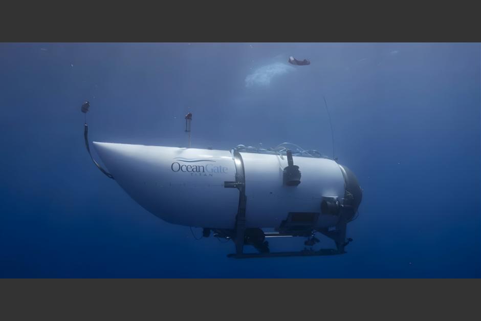 Este es el submarino de nombre Titán que se perdió en una expedición al Titanic. (Foto: CNN)