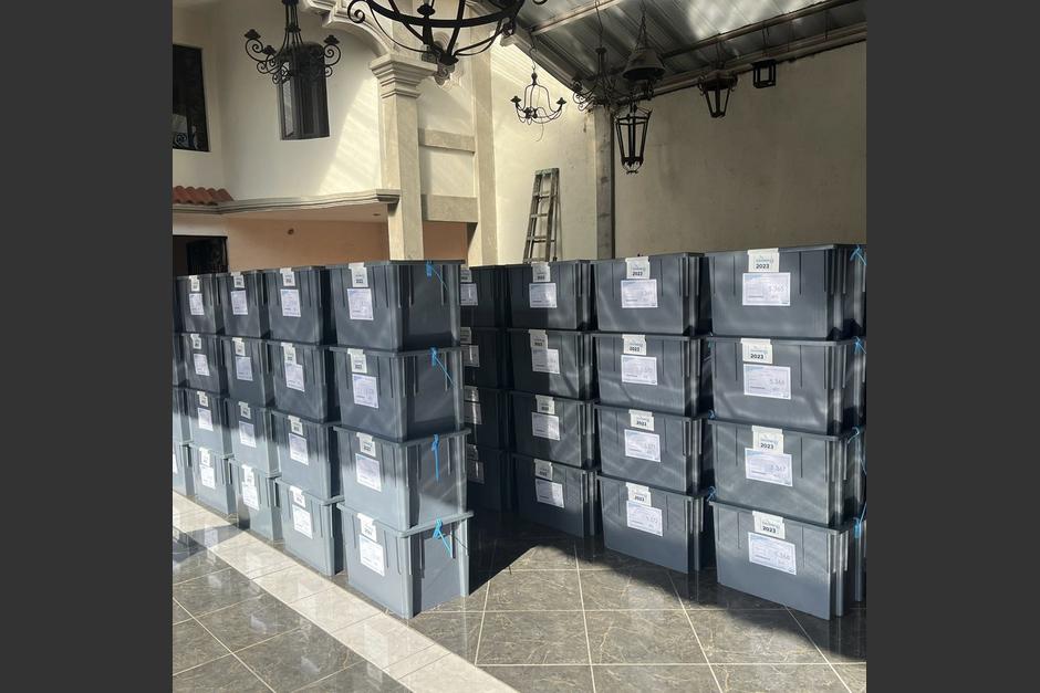 El TSE terminó con la distribución de las cajas electorales. (Foto: TSE)