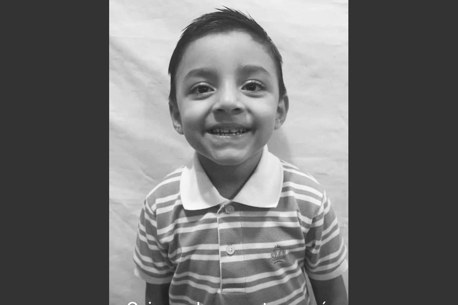 Gustavo Alessandro Dardón Gómez de 5 años fue atropellado el domingo pasado. (Foto: redes sociales)