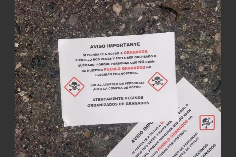 Vecinos de Granados, Baja Verapaz, reportan disturbios. (Foto: Twitter)