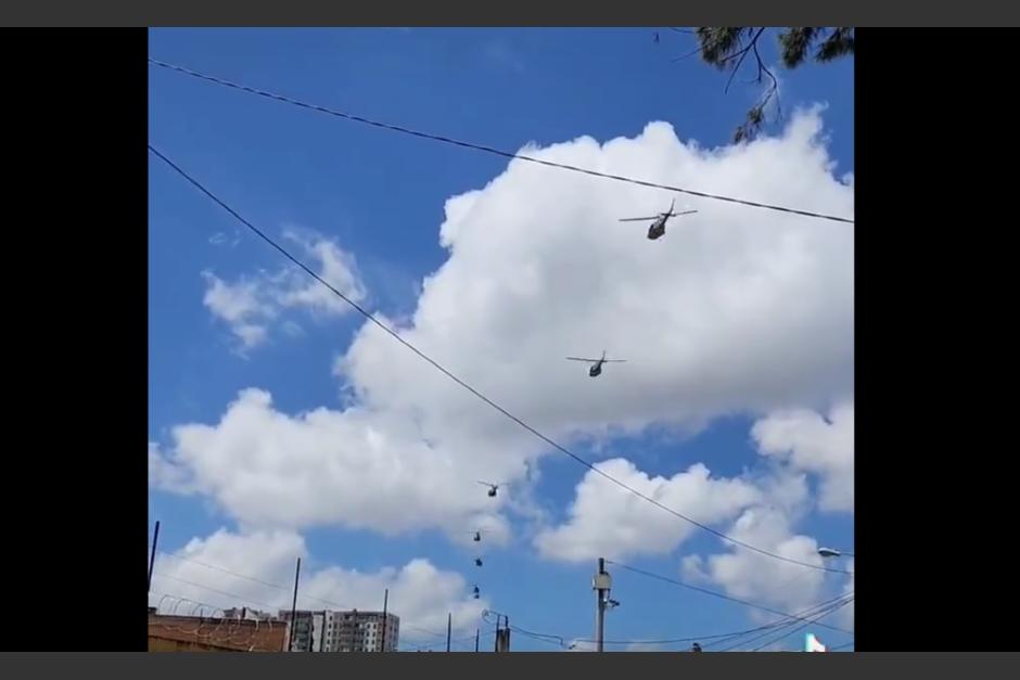 En redes sociales circula un video que muestra el espectáculo aéreo por el Día del Ejército. (Foto: captura de pantalla)&nbsp;