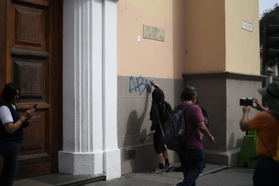 Una segunda marcha se desarrolla este mi&eacute;rcoles 8 de Marzo, en la cual se reportan algunos da&ntilde;os a infraestructura.&nbsp; (Foto: Wilder L&oacute;pez/Soy502)