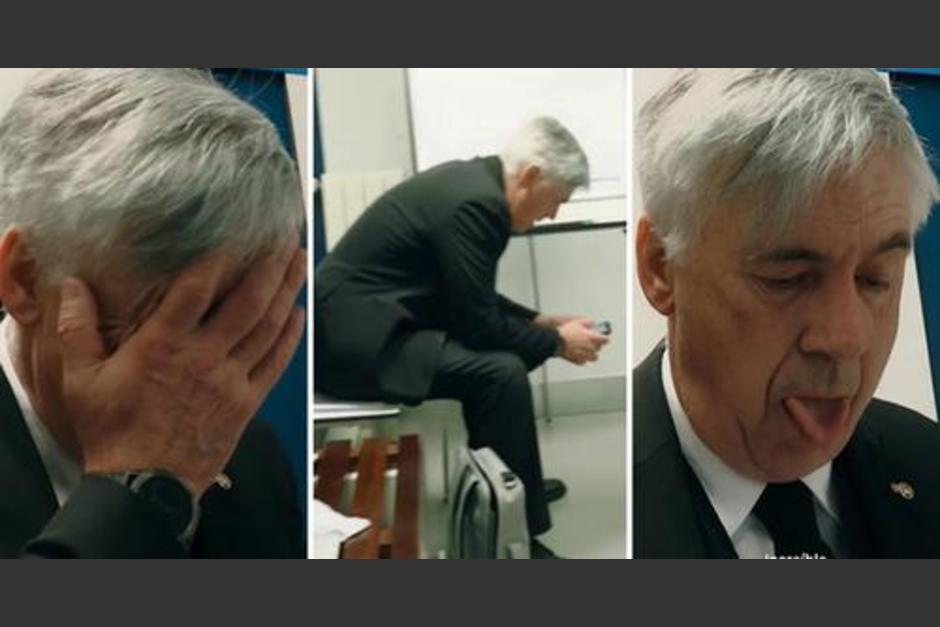 Carlo Ancelotti se vio muy fatigado tras uno de los partidos más complicados que tuvo en Champions la temporada pasada. (Captura Video)
