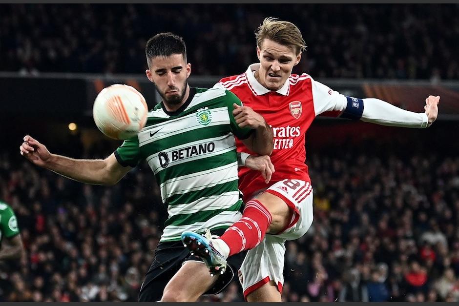 Sporting Lisboa venció 5-4 en penales al Arsenal en la Europa League. (Foto: AFP)