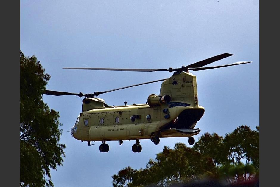 Los helic&oacute;pteros estuvieron en el pa&iacute;s hasta este 27 de marzo.&nbsp; (Foto: Aviaci&oacute;n guatemalteca)&nbsp;