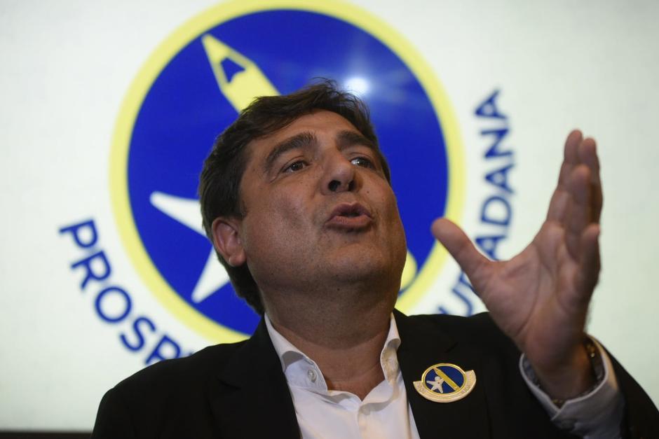 Carlos Pineda fue proclamado como candidato a la presidencia por el partido Prosperidad Ciudadana. (Foto: Wilder López/Soy502)