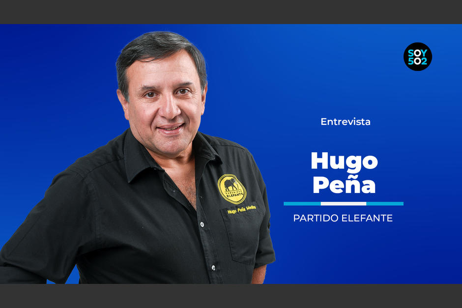 Soy502 entrevistó al candidato presidencial de Comunidad Elefante, Hugo Peña.&nbsp;&nbsp;(Foto: Wilder López/Soy502)