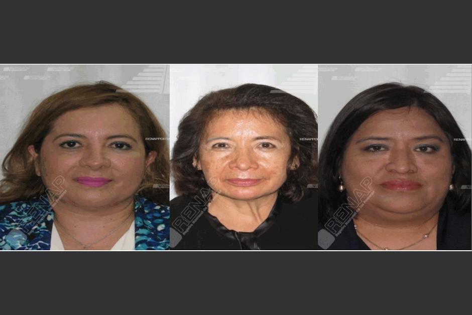 Las magistradas de la Sala Sexta que suspendieron la candidatura de Carlos Pineda.&nbsp;(Foto: Archivo/Soy502)