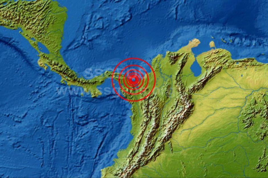 Un terremoto de magnitud 6.6 se registró en Colombia y afectó en la frontera de Panamá. (Foto: Twitter)