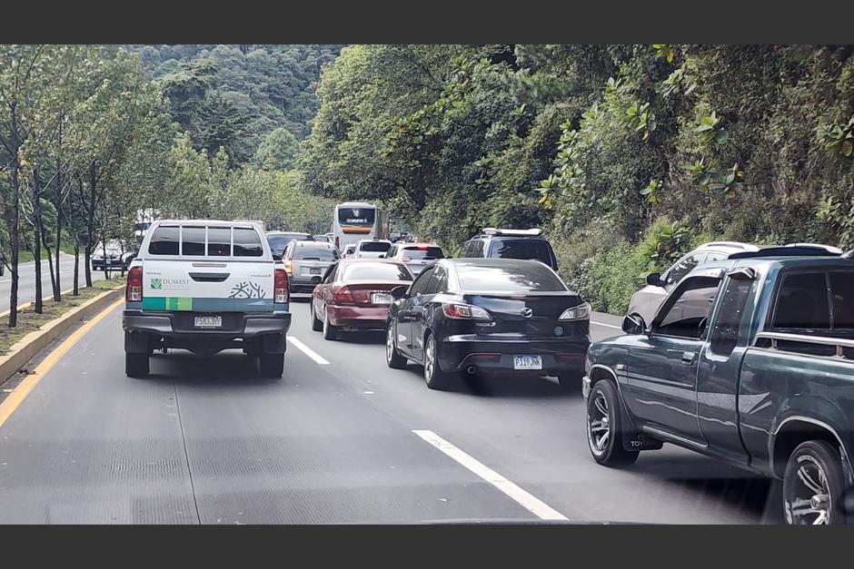 Usuarios reportan tráfico pesado en la ruta Interamericana. (Foto: cortesía)