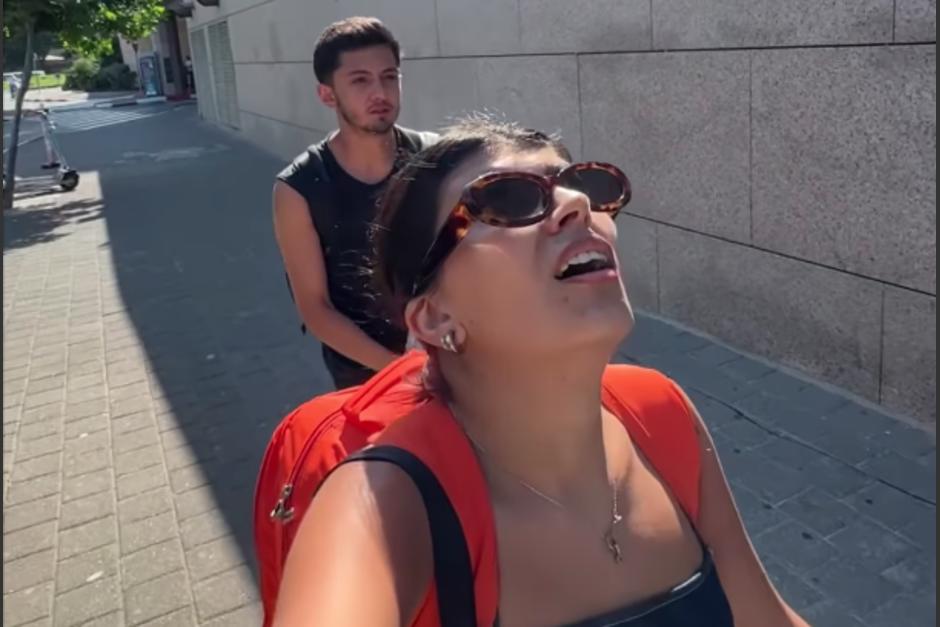La influencer Erika Barriga captó el momento exacto en el que comienzan a atacar Israel. (Foto: @Erika.mbf)