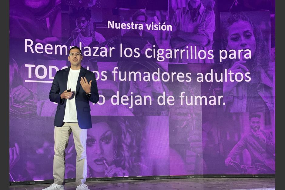 Daniel Cisneros, director Comercial de Productos sin Combusti&oacute;n de PMI para Latinoam&eacute;rica.&nbsp;(Fotograf&iacute;a: Fernando Pinetta / Soy502)