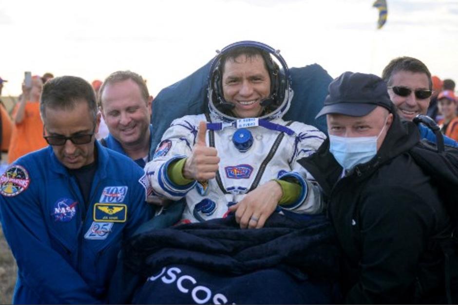 El astronauta de origen salvadoreño y estadounidense finalmente ha regresado junto a otros dos compañeros. (Foto: AFP)