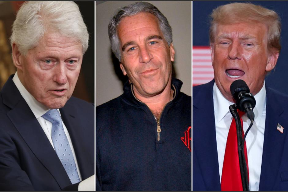 Bill Clinton, Jeffrey Epstein and Donald Trump. (Foto: Bloomberg/AFP)