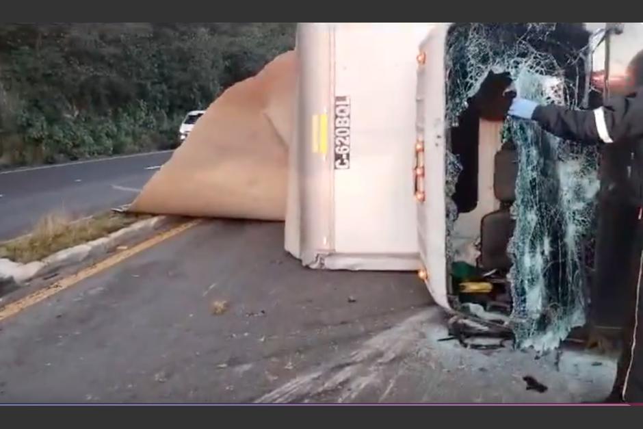 Nuevos detalles surge sobre el tenebroso hallazgo en una cabina de camión accidentado en la ruta Interamericana. (Foto: captura de pantalla)&nbsp;