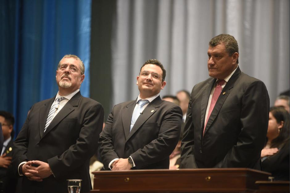 Durante el cambio de mando, no estuvo presente Alejandro Giammattei. (Foto: Wilder López/Soy502)