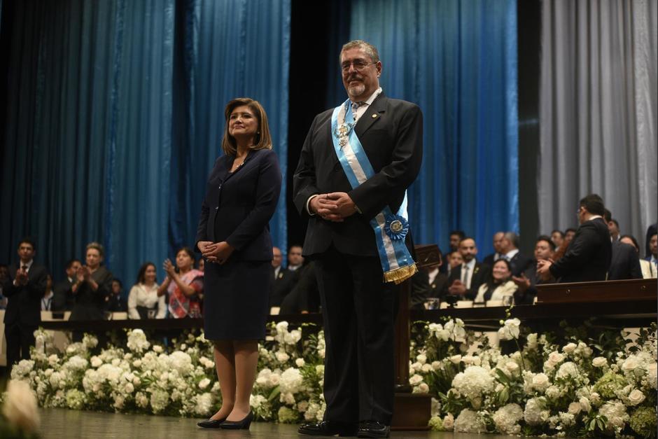 Bernardo Arévalo y Karin Herrera tomaron posesión el 14 de enero. (Foto: Wilder López/Soy502)
