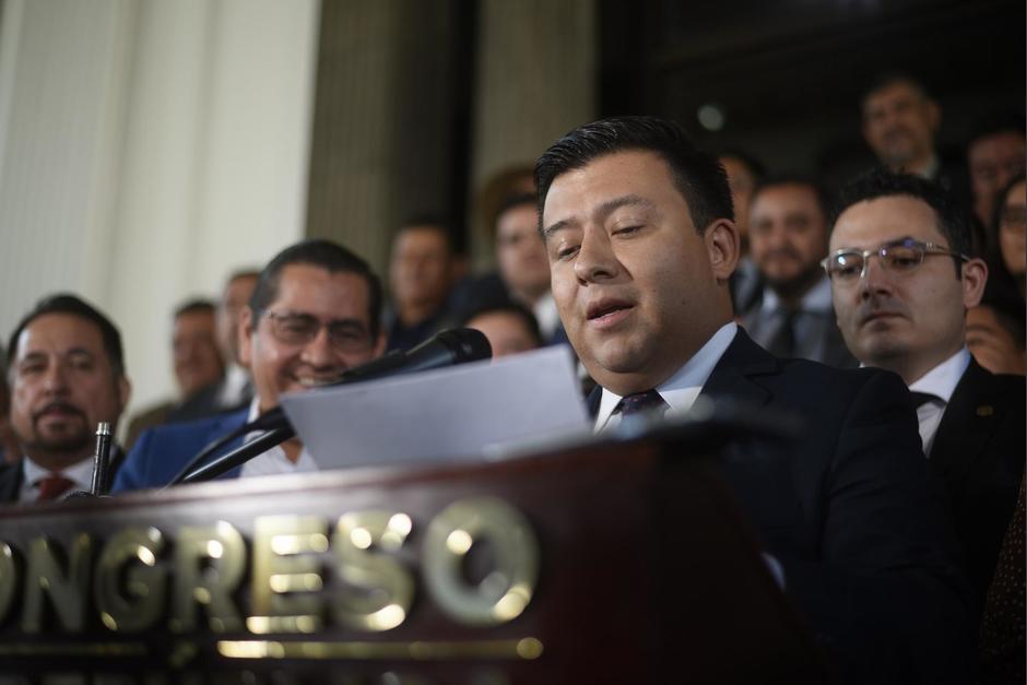Un nuevo momento se hizo viral en una conferencia del Congreso, este jueves 18 de enero. (Foto: Wilder López/Soy502)&nbsp;