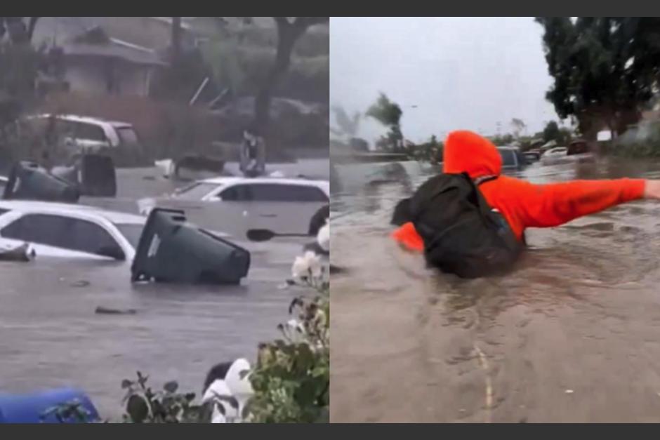 Videos captan las inundaciones ocurridas en San Diego. (Foto: X)