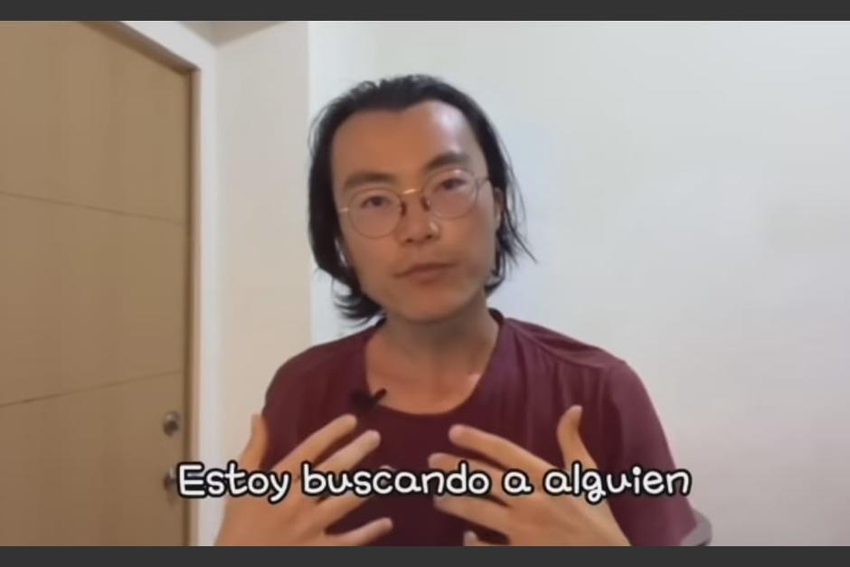 El viajero coreano envió un mensaje para pedir ayuda, estando en Guatemala. (Foto: captura de video)