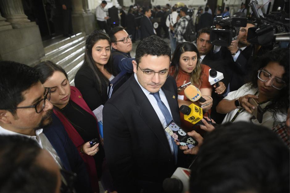 El diputado Samuel Pérez, de Semilla, aseguró que continuarán con los intentos de ser bloque legislativo, pese a los recursos que presenta la bancada de Vamos. (Foto: Wilder López/Soy502)