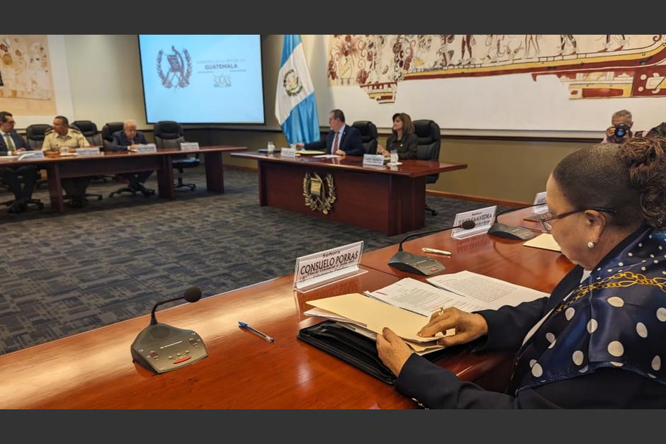 La fiscal general, Consuelo Porras, atendió la invitación del gabinete de Gobierno. (Foto: cortesía/Soy502)