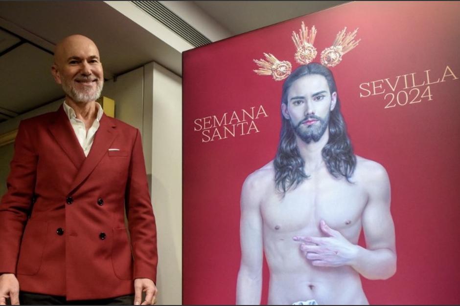Conservadores han atacado el cartel de Semana Santa en Sevilla por la imagen de Cristo. (Foto: AFP)