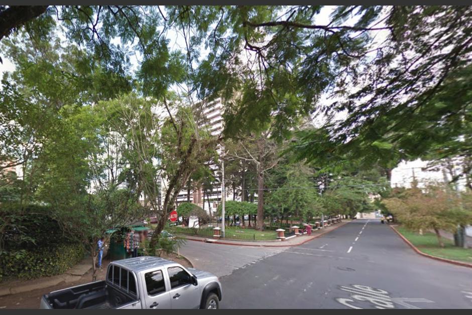 Ministro de Gobernación respondió&nbsp; a una denuncia ciudadana por alerta de asaltos en zona 10. (Foto: Google Maps)&nbsp;