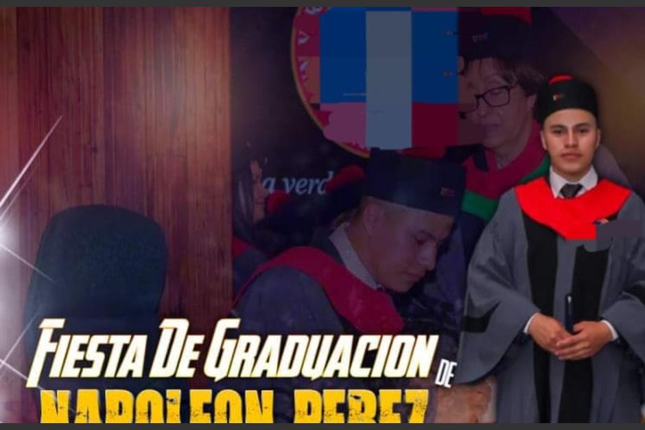 El guatemalteco caus&oacute; sensaci&oacute;n en redes sociales tras compartir una curiosa invitaci&oacute;n de graduaci&oacute;n. (Foto: redes sociales)