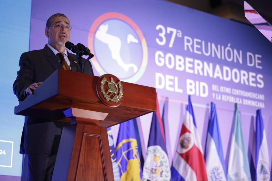 El presidente Bernardo Arévalo participó en la 37 reunión de Gobernadores del BID, actividad que se llevó a cabo en la Antigua Guatemala, Sacatepéquez. (Foto: Ejecutivo)