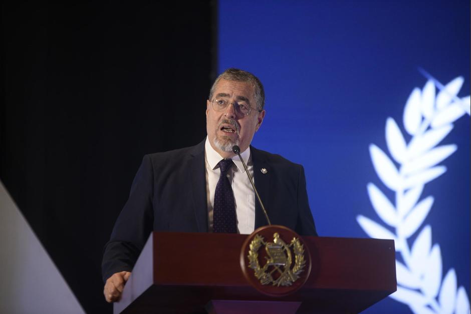 El presidente Bernardo Arévalo participó en el III Foro Internacional de Logística. (Foto: Wilder López/Soy502)