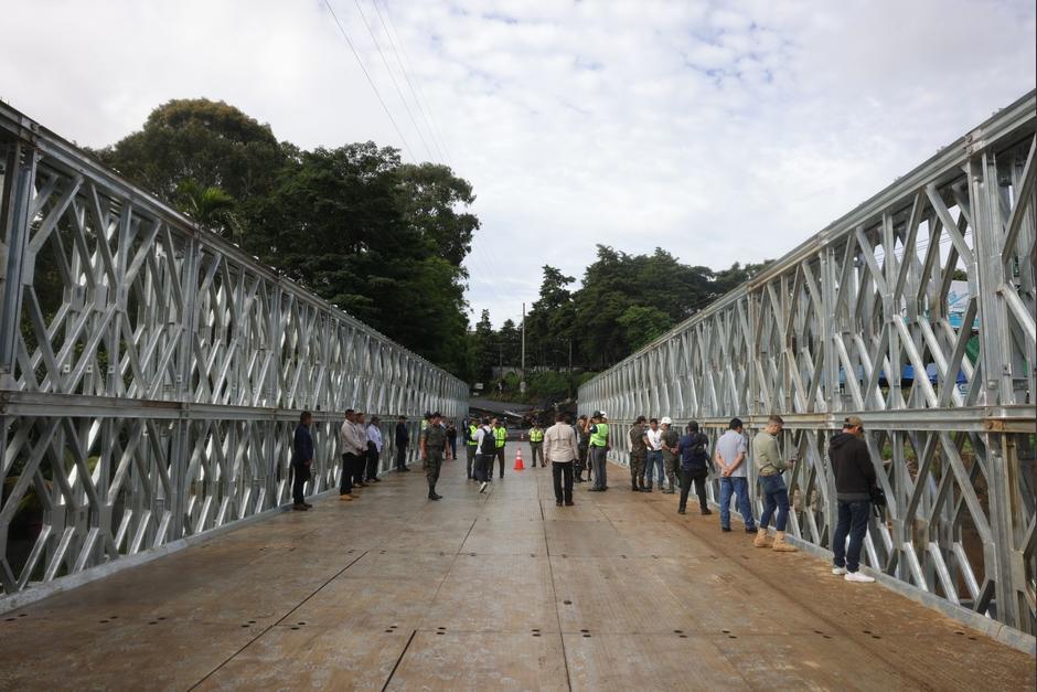 El puente fue habilitado en diciembre del año pasado, pero los trabajos no se concluyeron. (Foto: Archivo/Soy502)