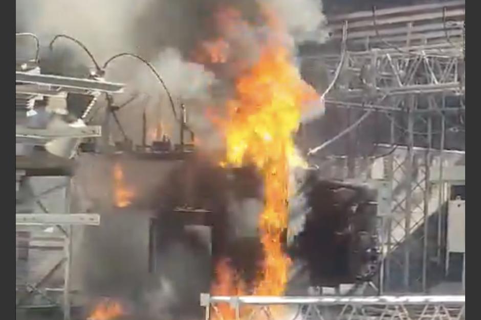 Los lugares que podr&iacute;an ser afectados por el incendio en la subestaci&oacute;n Arrazola. (Foto: captura de video/Bomberos Voluntarios)