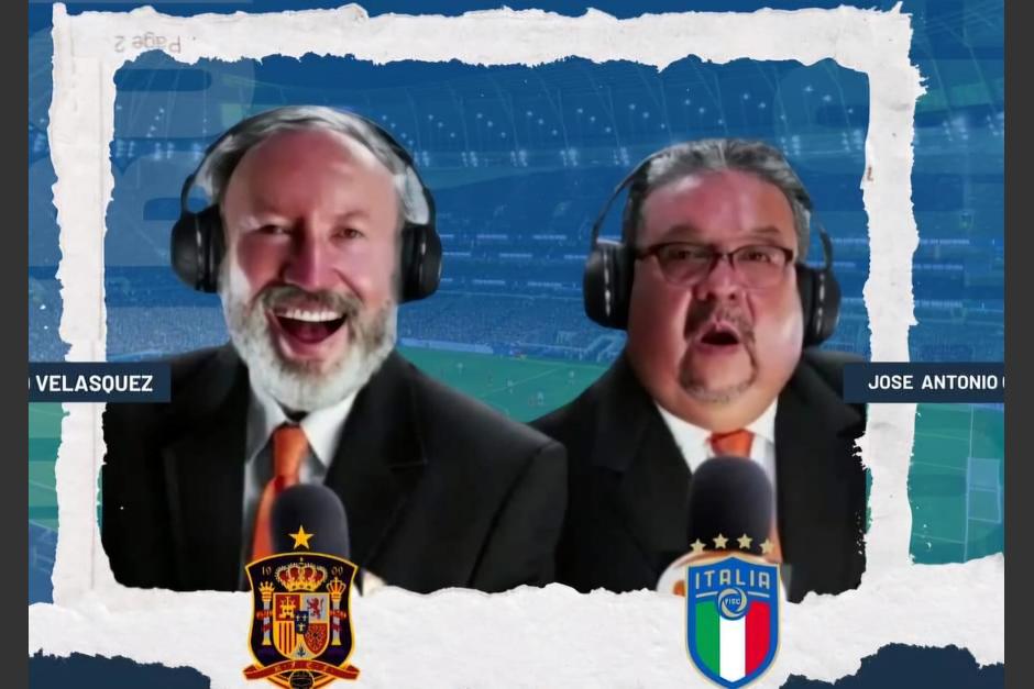 Velásquez y Corado narraron el encuentro entre España e Italia en la radio. (Foto: Nuevo Mundo)