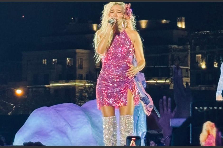 Guatemalteca que asistió a concierto de "Karol G" se desmayó. (Foto: redes sociales)&nbsp;