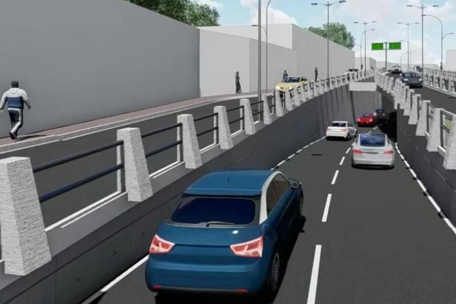 La Municipalidad de Mixco, dirigida por Neto Bran, ya pagó el anticipo para un nuevo paso a desnivel que promete desfogar el tráfico en una de las principales vías del municipio. (Foto: Archivo/Soy502)