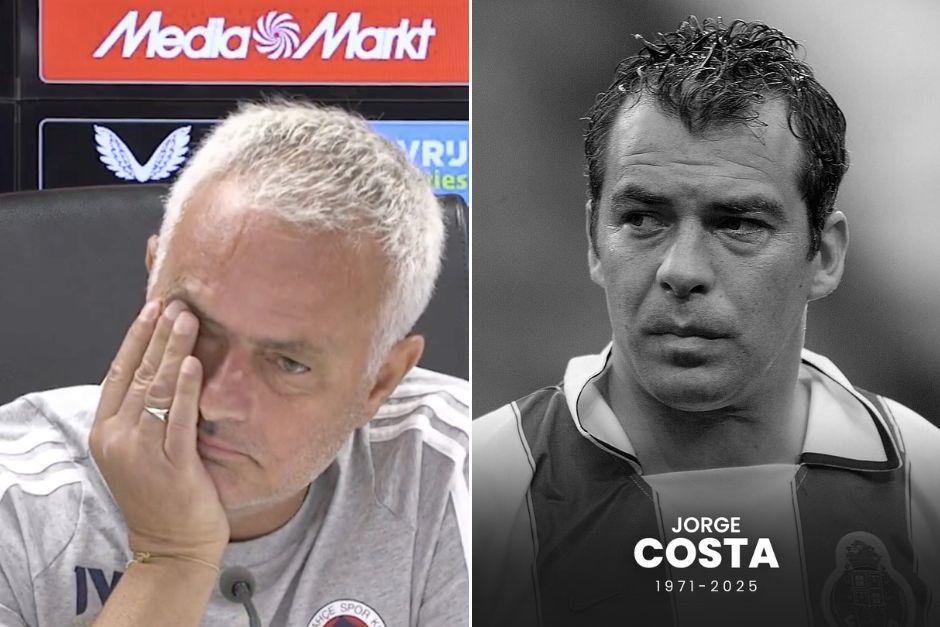 El entrenador luso no pudo evitar emocionarse por la partida de uno de sus mejores amigos del futbol cuando dirigió al Porto. (Foto: X)