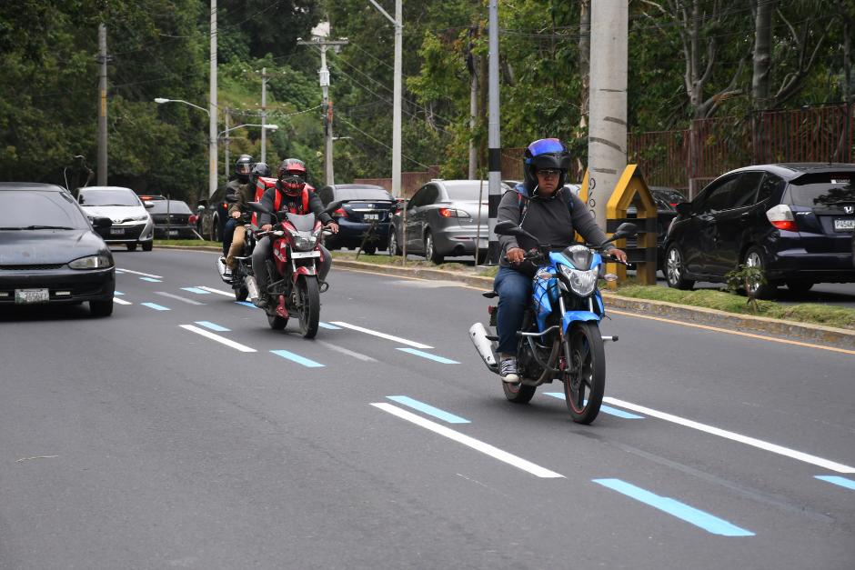 Más de 13 mil motocicletas serán enviadas a carril delimitado de la nueva Motovía en la calzada Atanasio Tzul. (Foto: Nuestro Diario/Archivo)