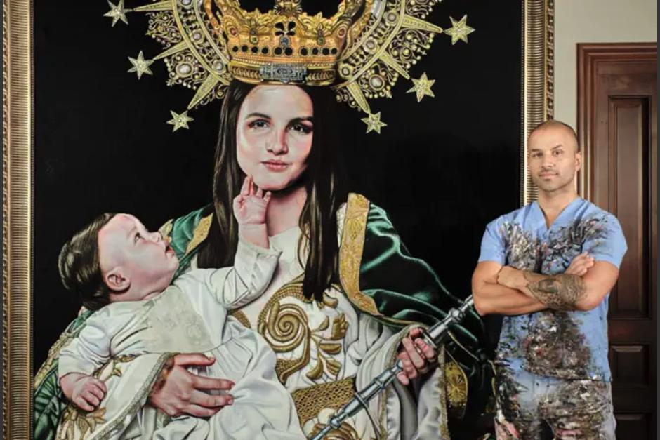 La obra del guatemalteco Christian Escobar fue develada en Concatedral de Alicante. (Foto: Redes sociales)