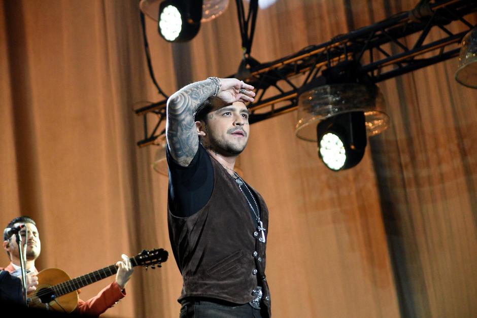 Christian Nodal agradece a Guatemala por una noche llena de amor y sentimientos encontrados. (Foto: Édgar Pocón/colaborador)