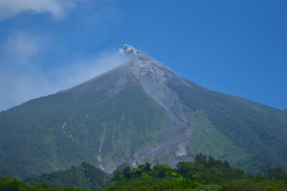 El sismo de esta mañana fue captado por la Webcam del volcán. (Foto: Fredy Hernández/Soy502)