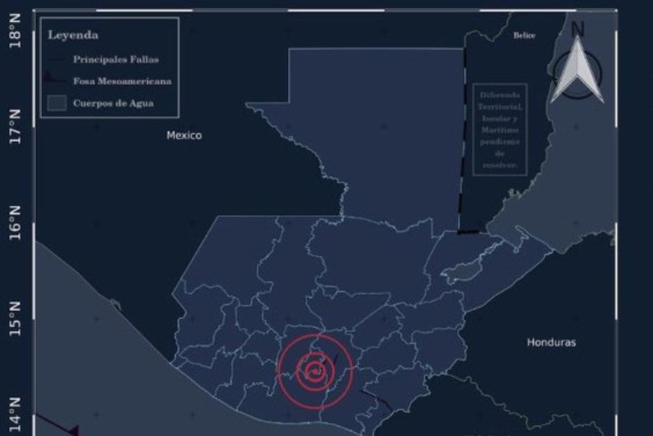Se registra segundo temblor sensible entre la tarde y noche de este sábado.&nbsp; (Foto: Insivumeh)