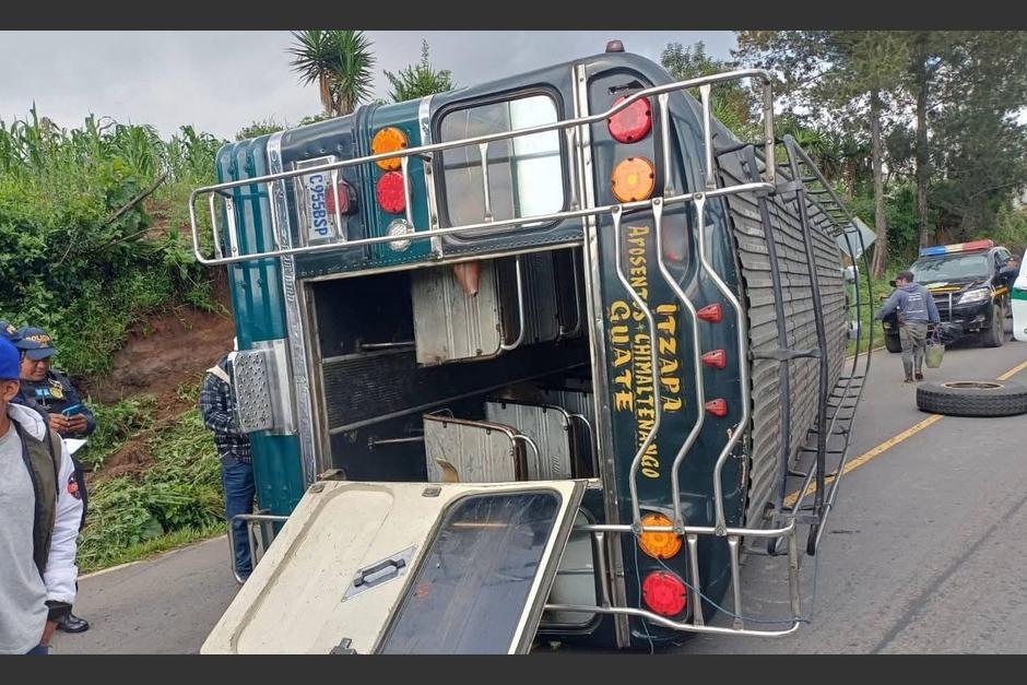 Varios pasajeros resultaron heridos. (Foto: ASONBOMD)