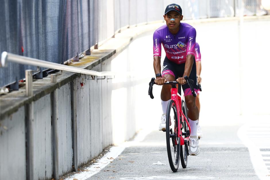 Sergio Chumil es el mejor de su equipo en la Vuelta a España 2025, tras tres etapas disputadas. (Burgos Burpellet BH)