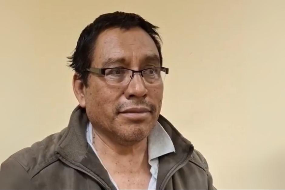 Esteban Toc Tzay, fue llevado a Quetzaltenango luego de su detención. (Foto: Captura de pantalla video redes sociales)