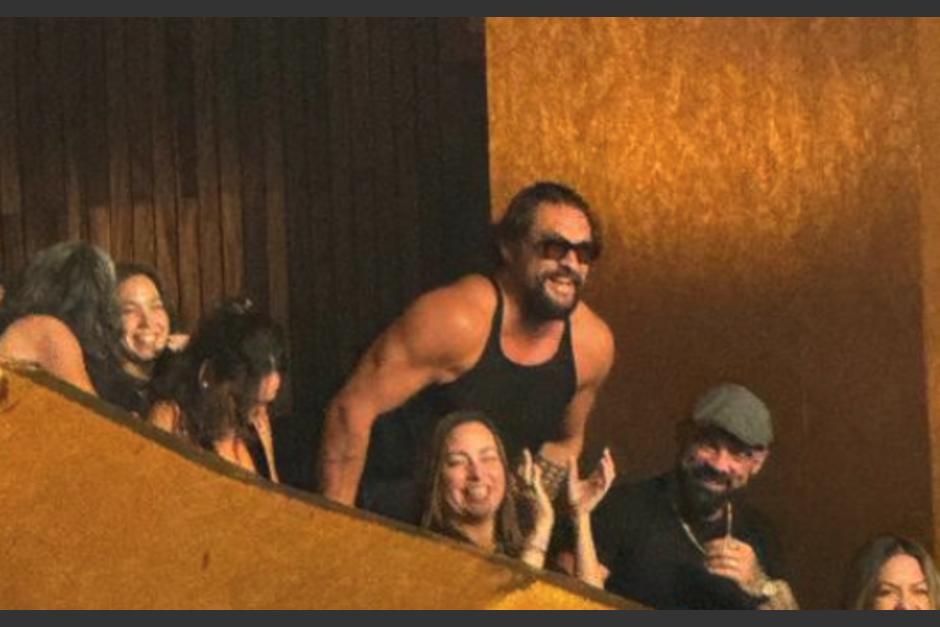 El actor fue captado entre el público. (Foto: captura de pantalla).