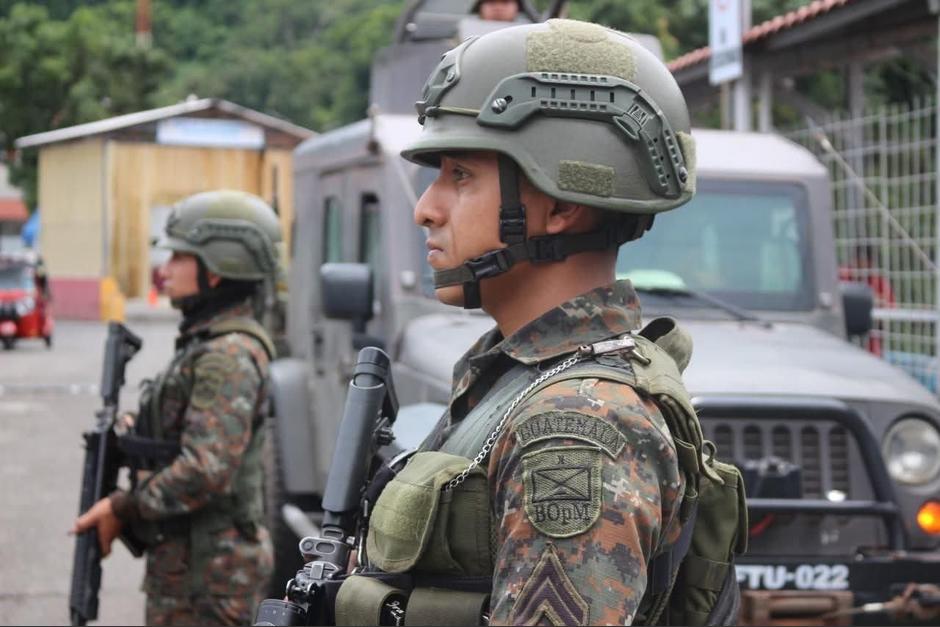 Elementos del Ejército de Guatemala se enfrentaron a los grupos armados. (Foto: Ejército de Guatemala)