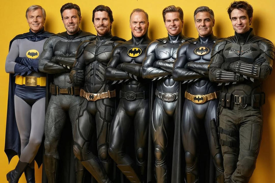 Ellos son los Batman de todos los tiempos. (Foto: Esheffects)
